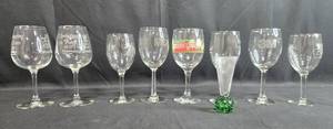 lot 128 image: Set of Assorted Wine and Specialty Glasses