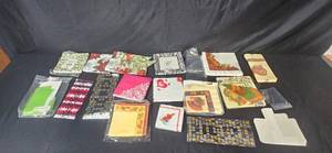 lot 139 image: Assorted Decorative Paper Napkins and Gift Bags Collection