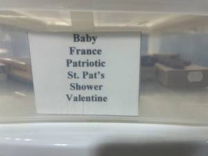 lot 259 image: Valentines and Patriotic Rubber Stamp Collection with Country Hearts Kit - drawer not inc