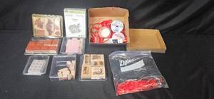 lot 314 image: Large Rubber Stamp and Craft Ribbon Lot with Adhesive and Accessories