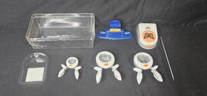 lot 315 image: Lot of Craft Punches and Tools with Storage Container