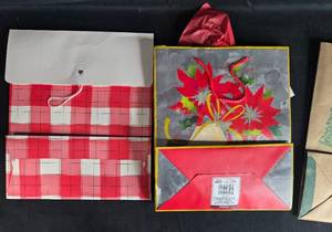 lot 361 image: Lot of Assorted Holiday and Gift Bags with Festive Designs