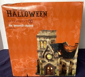 lot 43 image: Dept. 56 Halloween The Haunted Church