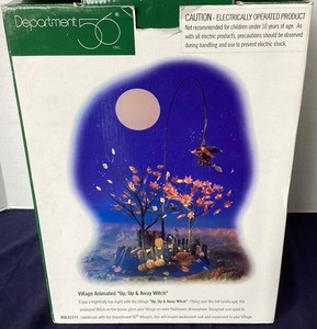lot 47 image: Dept. 56 Halloween Up, Up & Away Witch