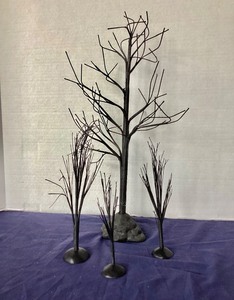 lot 86 image: Dept. 56 Group of 4 Bare Branch Trees