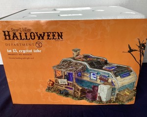 lot 97 image: Dept.56 Halloween Lot 13, Crystal Lake