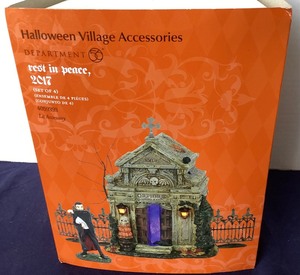 lot 109 image: Dept. 56 Halloween Rest in Peace 2017