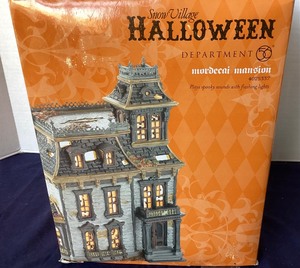 lot 119 image: Dept. 56 Halloween Mordecai Mansion