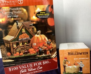 lot 158 image: Dept. 56 Halloween Jacks Pumpkin Carving Studio and Gross... Pumpkin Guts