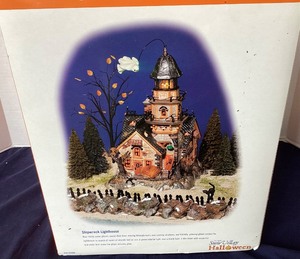 lot 164 image: Dept. 56 Halloween Shipwreck Lighthouse