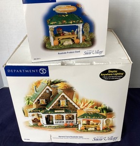 lot 167 image: Dept. 56 Harvest Farm Roadside Sales and Roadside Produce Stand