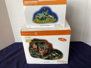 lot 179 image: Dept. 56 Halloween Dead Creek Mill and Dead Creek Mill Delivery