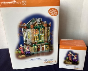 lot 181 image: Dept. 56 Halloween Zeldas Wax Museum and Madame Zelda at Work