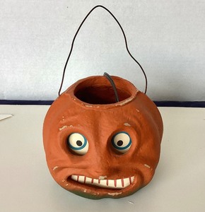 lot 199 image: Seasons Gone By Jack-o-Lantern Candy Bucket  #1