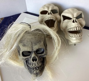 lot 272 image: Trio of Halloween Skulls