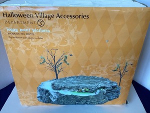 lot 278 image: Dept. 56 Halloween Foggy Point Platform