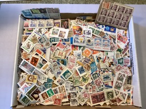 lot 12 image: Large Unsorted Group of 1960s - 1990s Stamps