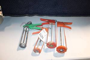 lot 7 image: Lot of 4 Used Caulking Guns Assorted Styles