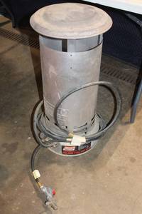 lot 38 image: Coleman Powermate Portable Propane Heater with Regulator and Hose