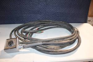 lot 57 image: Heavy Duty Electrical Extension Cord with Outlet Box