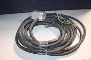 lot 58 image: Heavy Duty Extension Power Cord with Outlet Box