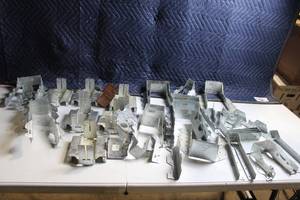 lot 60 image: Assorted Metal Construction Brackets and Connectors Collection