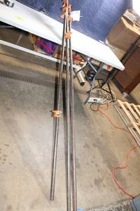 lot 68 image: Set of 3 Heavy Duty 84-Inch Pipe Clamps