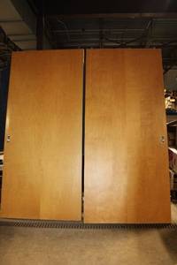 lot 93 image: Pair of 36-Inch Wood Veneer Commercial Doors