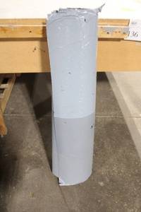 lot 106 image: Partial Roll of Black and Gray Vinyl Sheet Material