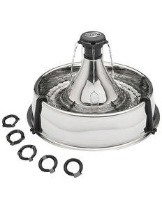 lot 20 image: PetSafe Drinkwell 360 Multi-Pet Stainless Steel Pet Fountain