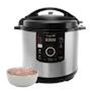 lot 43 image: MegaChef 12 Qt. Steel Digital Pressure Cooker with 15 Presets