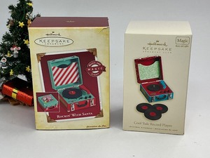 lot 55 image: 2 Hallmark Keepsake Christmas Ornaments