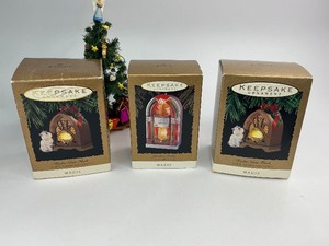 lot 56 image: 3 Hallmark Keepsake Christmas Ornaments