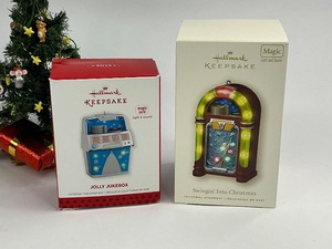 lot 85 image: 2 Hallmark Keepsake Christmas Ornaments
