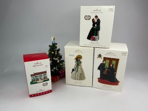 lot 102 image: 4 Gone With the Wind Hallmark Keepsake Christmas Ornaments