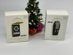 lot 140 image: 2 Star Trek Hallmark Keepsake Christmas Ornaments