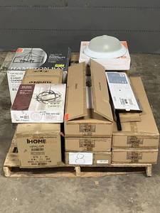 Large LOT of Lamps, Lighting, Electronics and Other Items. Mixed Lot. Untouched (Great for eBay resellers)
