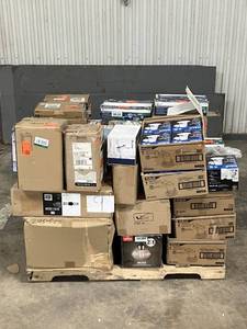 Large LOT of Lamps, Lighting, Electronics and Other Items. Mixed Lot. Untouched (Great for eBay resellers)