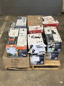 lot 20 image: Large LOT of Lamps, Lighting, Electronics, Home Security, Faucets, Showers and Other Items. Mixed Lot. Open Box, For Parts (Great for eBay resellers)