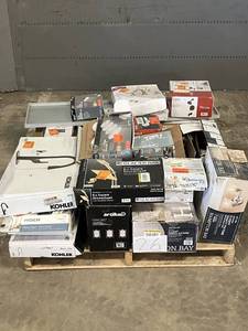 lot 26 image: Large LOT of Lamps, Lighting, Electronics, Home Security, Faucets, Showers and Other Items. Mixed Lot. Open Box, For Parts (Great for eBay resellers)