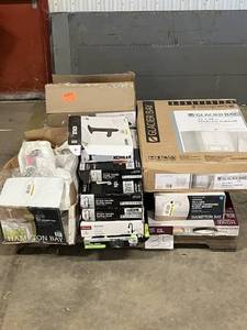 lot 35 image: Large LOT of Lamps, Lighting, Electronics, Home Security, Faucets, Showers and Other Items. Mixed Lot. Open Box, For Parts (Great for eBay resellers)