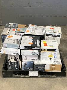 lot 37 image: Large LOT of Lamps, Lighting, Electronics, Home Security, Faucets, Showers and Other Items. Mixed Lot. Open Box, For Parts (Great for eBay resellers)