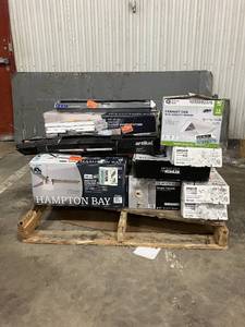 lot 38 image: Large LOT of Lamps, Lighting, Electronics, Home Security, Faucets, Showers and Other Items. Mixed Lot. Open Box, For Parts (Great for eBay resellers)