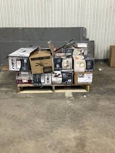lot 39 image: Large LOT of Lamps, Lighting, Electronics, Home Security, Faucets, Showers and Other Items. Mixed Lot. Open Box, For Parts (Great for eBay resellers)