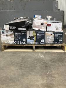 lot 41 image: Large LOT of Lamps, Lighting, Electronics, Home Security, Faucets, Showers and Other Items. Mixed Lot. Open Box, For Parts (Great for eBay resellers)