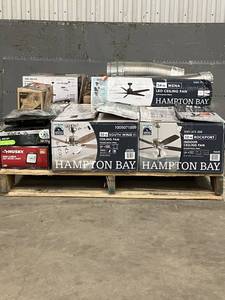 lot 44 image: Large LOT of Lamps, Lighting, Electronics, Home Security, Faucets, Showers and Other Items. Mixed Lot. Open Box, For Parts (Great for eBay resellers)