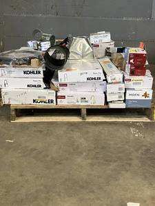 lot 49 image: Large LOT of Lamps, Lighting, Electronics, Home Security, Faucets, Showers and Other Items. Mixed Lot. Open Box, For Parts (Great for eBay resellers)