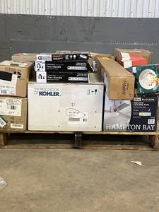 lot 51 image: Large LOT of Lamps, Lighting, Electronics, Home Security, Faucets, Showers and Other Items. Mixed Lot. Open Box, For Parts (Great for eBay resellers)