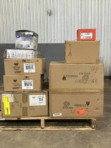 lot 52 image: Large LOT of Lamps, Lighting, Electronics, Home Security, Faucets, Showers and Other Items. Mixed Lot. Open Box, For Parts (Great for eBay resellers)