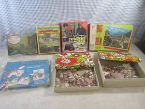 lot 90 image: (A-2) Assorted Vintage Puzzles...